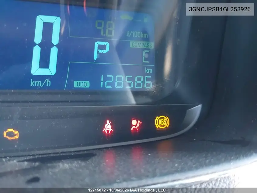 2016 CHEVROLET TRAX VIN 3GNCJPSB4GL253926 — фото 16