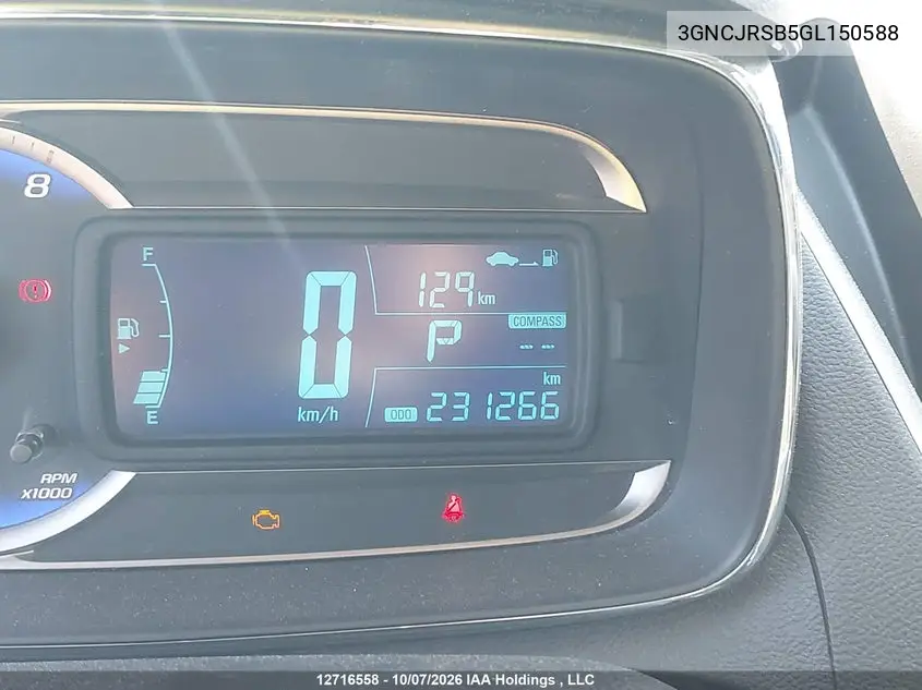 2016 CHEVROLET TRAX VIN 3GNCJRSB5GL150588 — фото 16