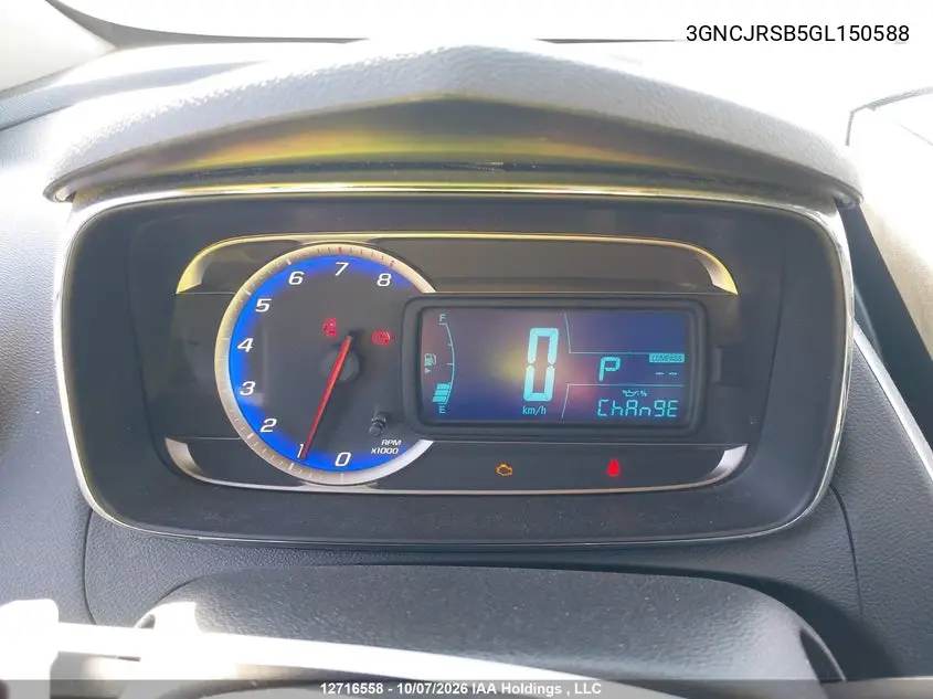 2016 CHEVROLET TRAX VIN 3GNCJRSB5GL150588 — фото 7