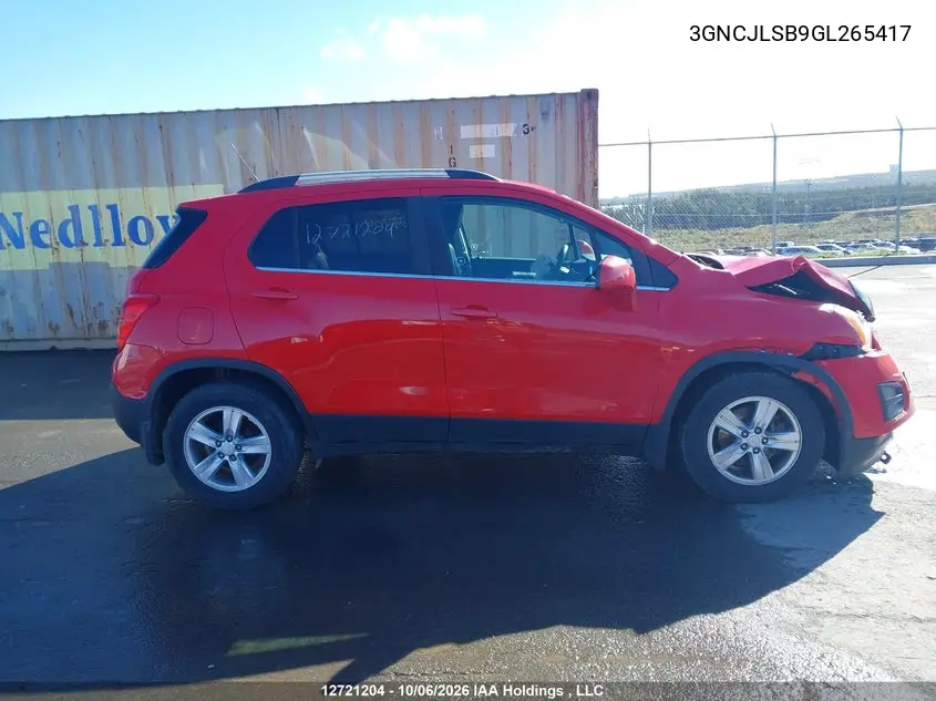 2016 CHEVROLET TRAX VIN 3GNCJLSB9GL265417 — фото 13