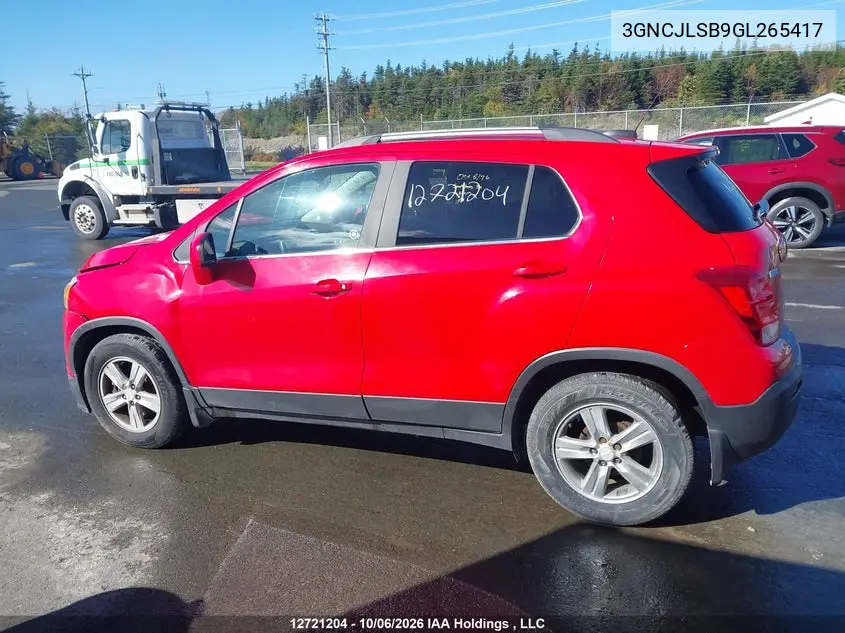 2016 CHEVROLET TRAX VIN 3GNCJLSB9GL265417 — фото 14