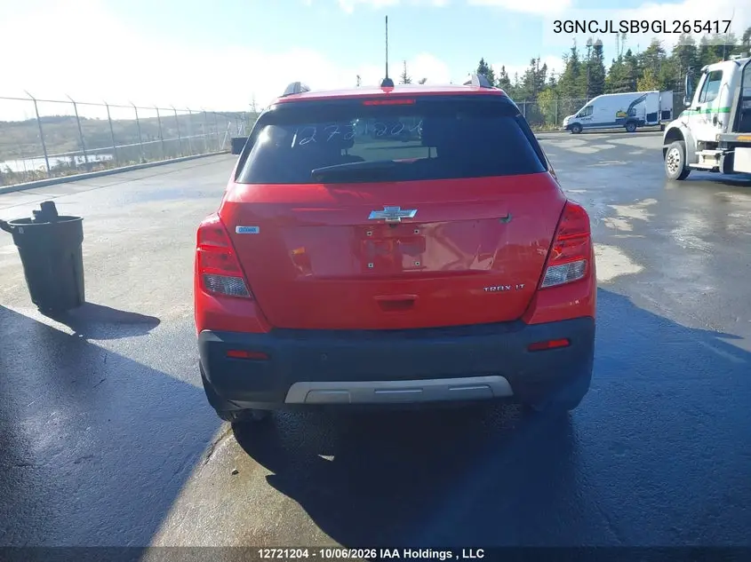 2016 CHEVROLET TRAX VIN 3GNCJLSB9GL265417 — фото 16