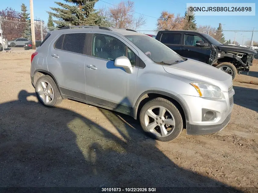 CHEVROLET TRAX 2016, VIN 3GNCJRSB8GL266898