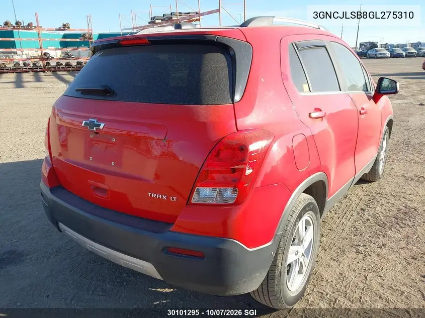 2016 CHEVROLET TRAX VIN 3GNCJLSB8GL275310 — фото 4