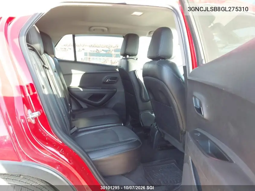 2016 CHEVROLET TRAX VIN 3GNCJLSB8GL275310 — фото 8