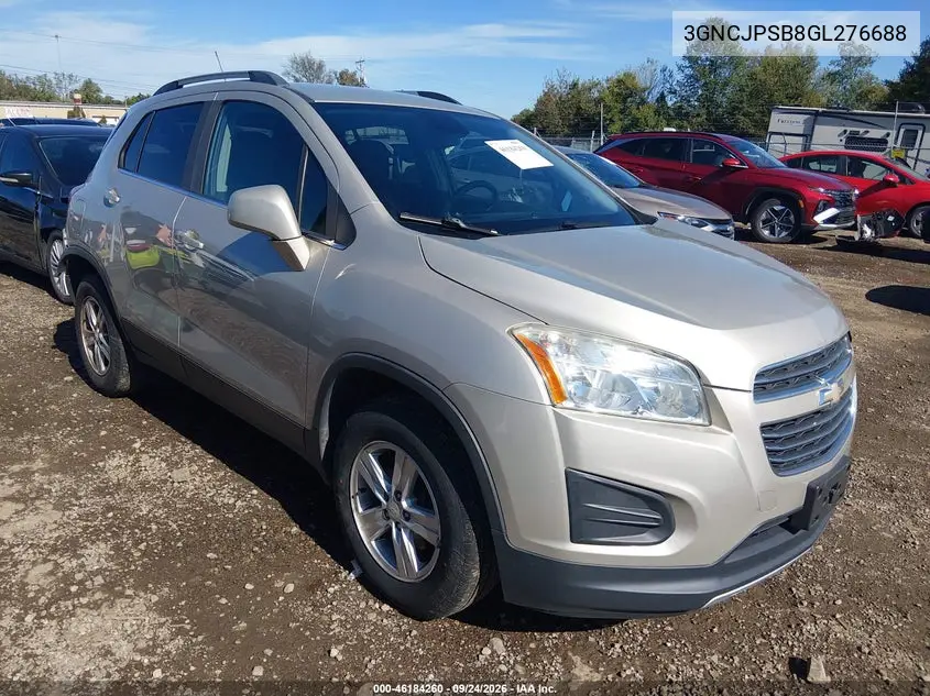 CHEVROLET TRAX 2016, VIN 3GNCJPSB8GL276688