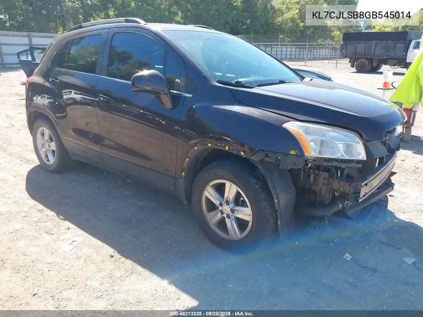 CHEVROLET TRAX 2016, VIN KL7CJLSB8GB545014