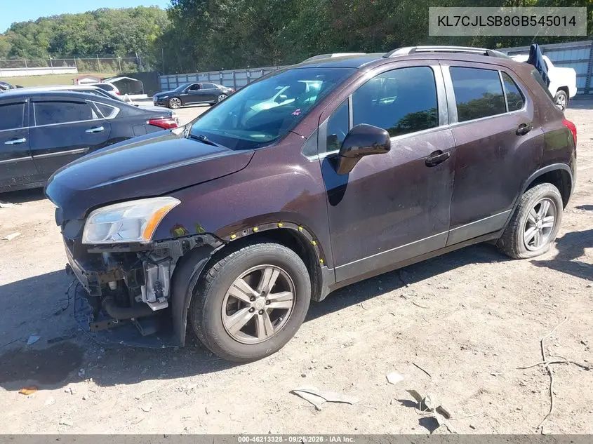 2016 CHEVROLET TRAX VIN KL7CJLSB8GB545014 — фото 2