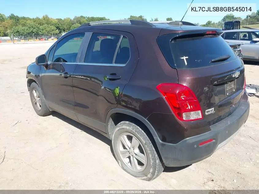 2016 CHEVROLET TRAX VIN KL7CJLSB8GB545014 — фото 3