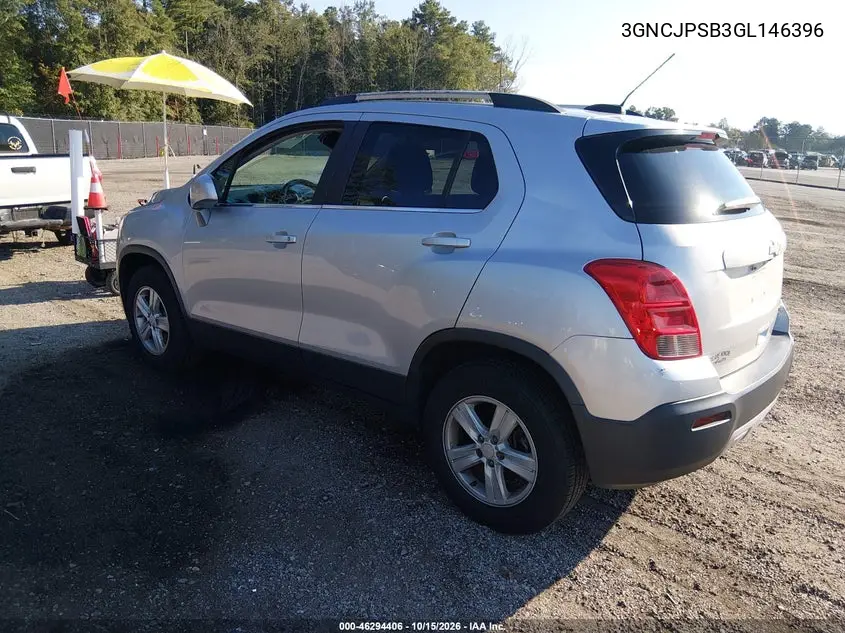 2016 CHEVROLET TRAX VIN 3GNCJPSB3GL146396 — фото 3