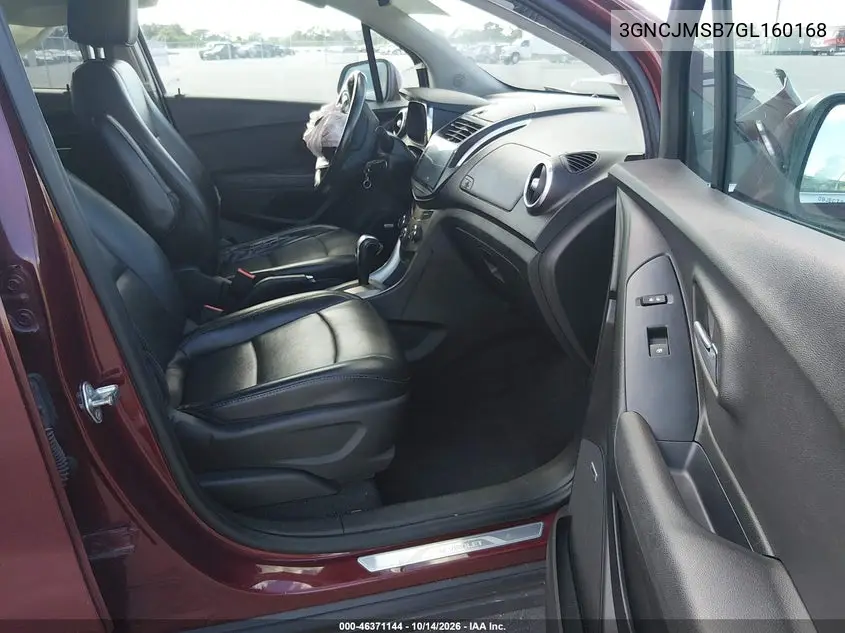 2016 CHEVROLET TRAX VIN 3GNCJMSB7GL160168 — фото 5