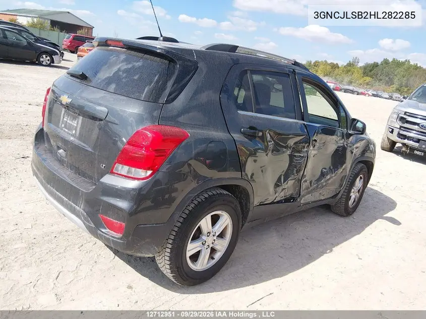 2017 CHEVROLET TRAX VIN 3GNCJLSB2HL282285 — фото 4