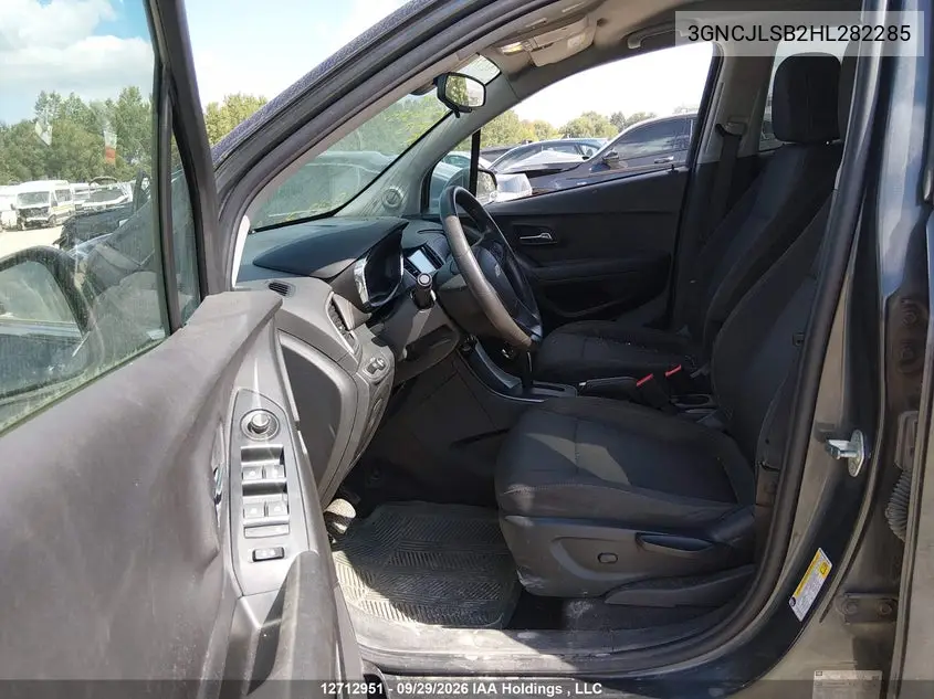 2017 CHEVROLET TRAX VIN 3GNCJLSB2HL282285 — фото 5