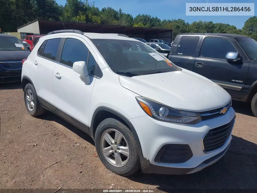 CHEVROLET TRAX 2017, VIN 3GNCJLSB1HL286456