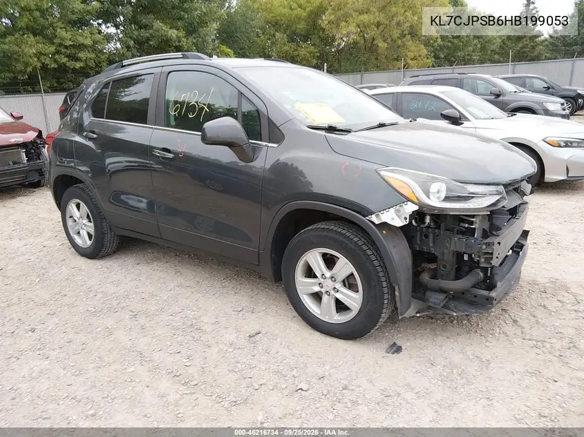 CHEVROLET TRAX 2017, VIN KL7CJPSB6HB199053