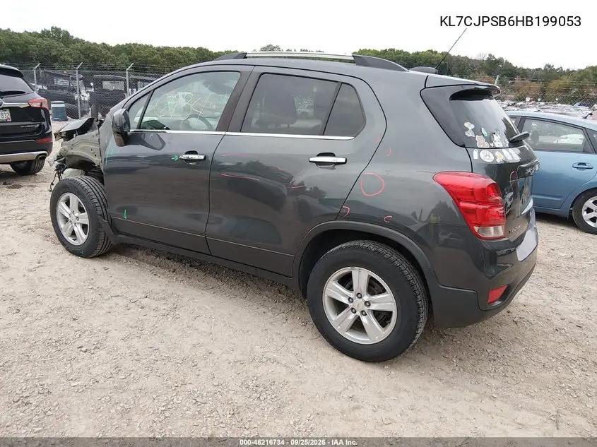 2017 CHEVROLET TRAX VIN KL7CJPSB6HB199053 — фото 3