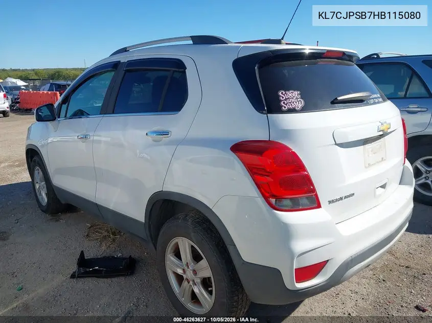 2017 CHEVROLET TRAX VIN KL7CJPSB7HB115080 — фото 3
