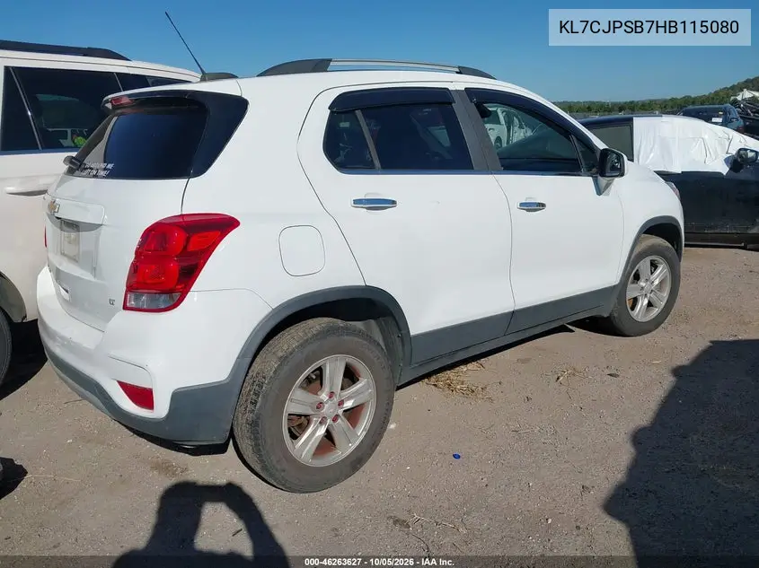 2017 CHEVROLET TRAX VIN KL7CJPSB7HB115080 — фото 4