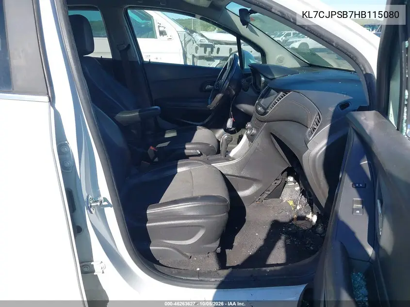 2017 CHEVROLET TRAX VIN KL7CJPSB7HB115080 — фото 5