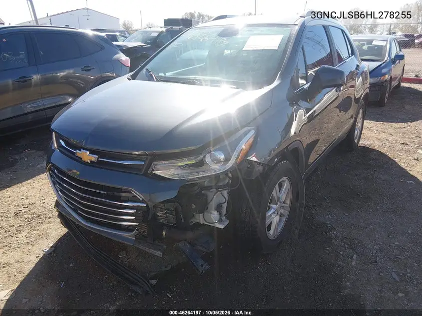 2017 CHEVROLET TRAX VIN 3GNCJLSB6HL278255 — фото 2