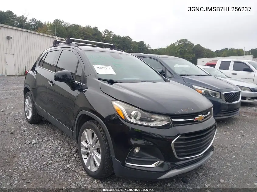 CHEVROLET TRAX 2017, VIN 3GNCJMSB7HL256237