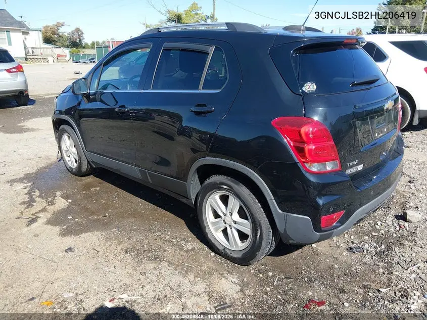 2017 CHEVROLET TRAX VIN 3GNCJLSB2HL206419 — фото 3
