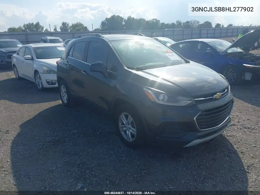 CHEVROLET TRAX 2017, VIN 3GNCJLSB8HL277902