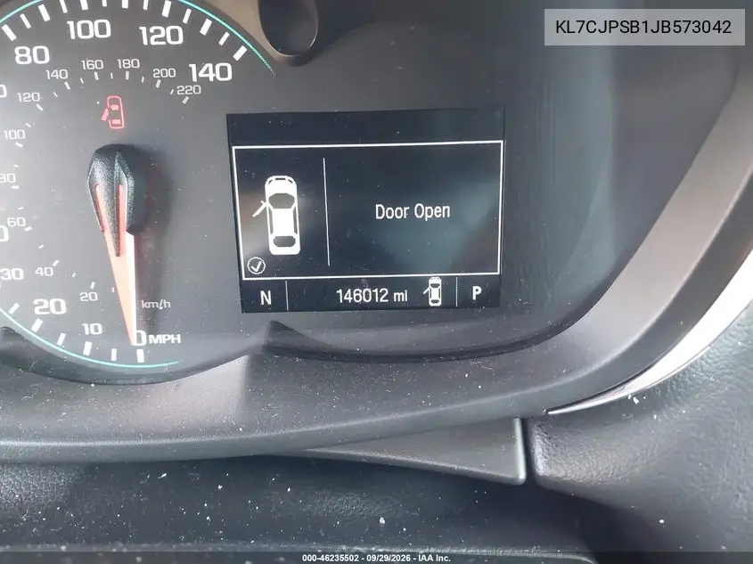 2018 CHEVROLET TRAX VIN KL7CJPSB1JB573042 — фото 15