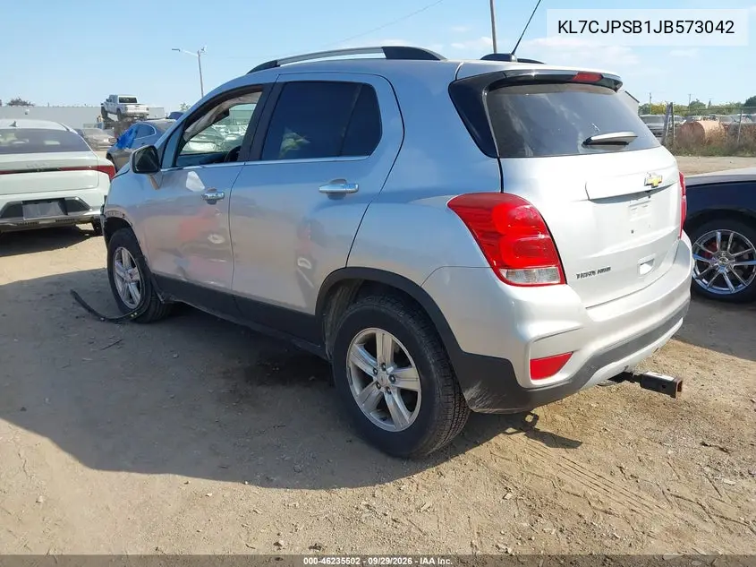 2018 CHEVROLET TRAX VIN KL7CJPSB1JB573042 — фото 3