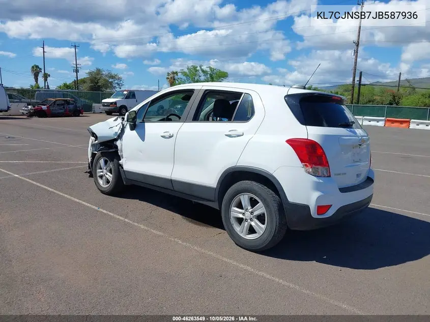 2018 CHEVROLET TRAX VIN KL7CJNSB7JB587936 — фото 3
