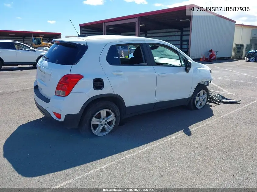 2018 CHEVROLET TRAX VIN KL7CJNSB7JB587936 — фото 4