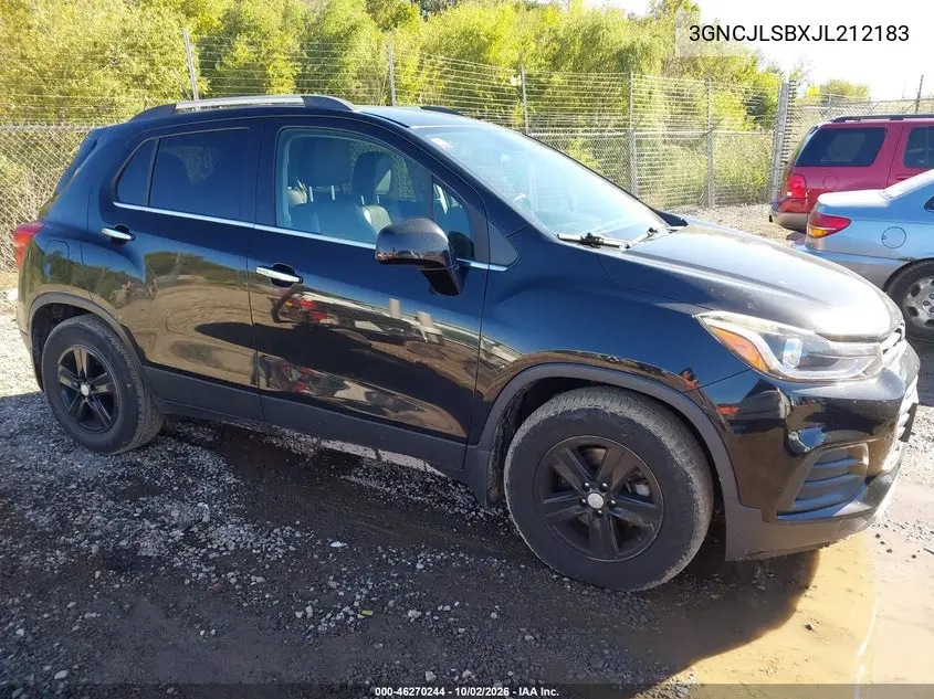 CHEVROLET TRAX 2018, VIN 3GNCJLSBXJL212183