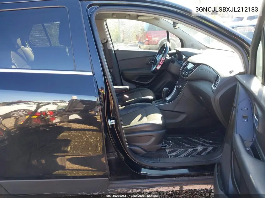 2018 CHEVROLET TRAX VIN 3GNCJLSBXJL212183 — фото 5