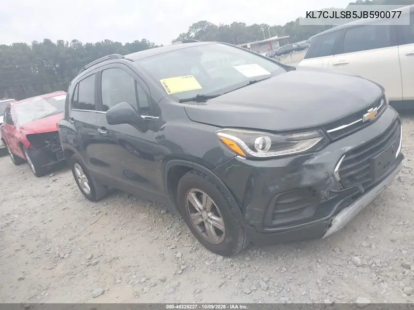 CHEVROLET TRAX 2018, VIN KL7CJLSB5JB590077