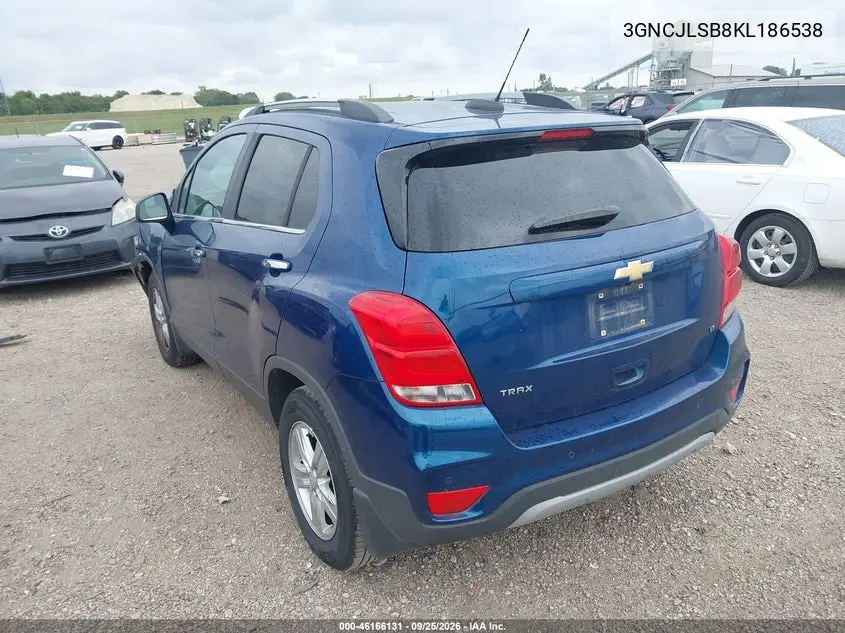 2019 CHEVROLET TRAX VIN 3GNCJLSB8KL186538 — фото 3