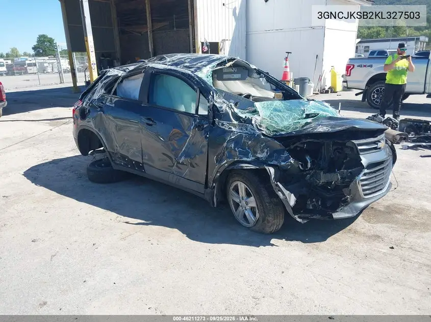 CHEVROLET TRAX 2019, VIN 3GNCJKSB2KL327503