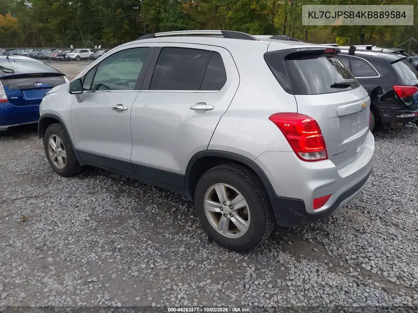 2019 CHEVROLET TRAX VIN KL7CJPSB4KB889584 — фото 3