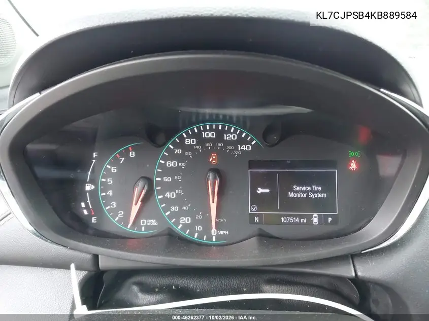 2019 CHEVROLET TRAX VIN KL7CJPSB4KB889584 — фото 7