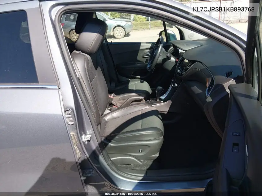 2019 CHEVROLET TRAX VIN KL7CJPSB1KB893768 — фото 5