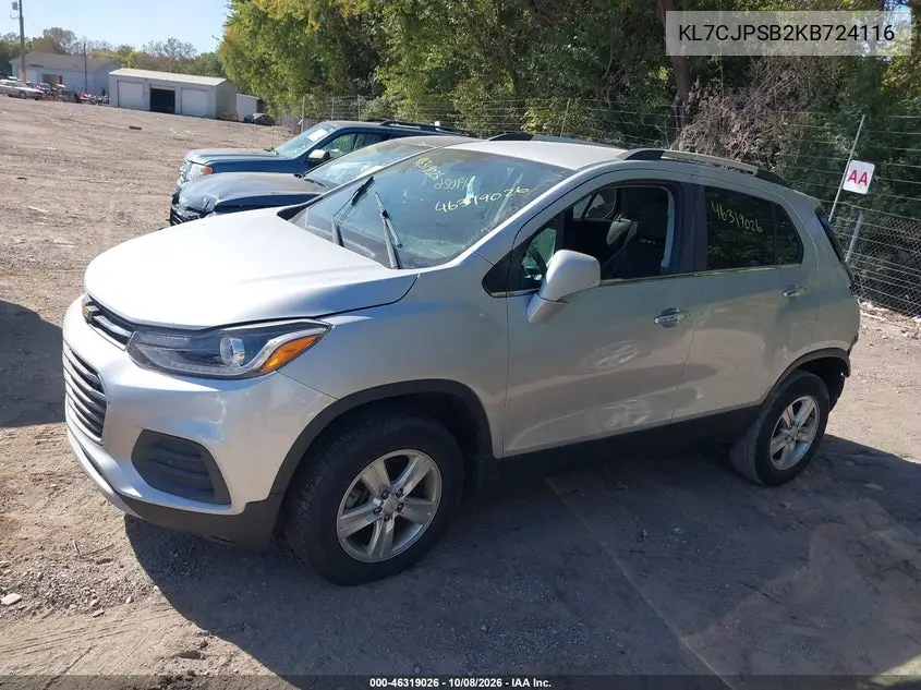 2019 CHEVROLET TRAX VIN KL7CJPSB2KB724116 — фото 14