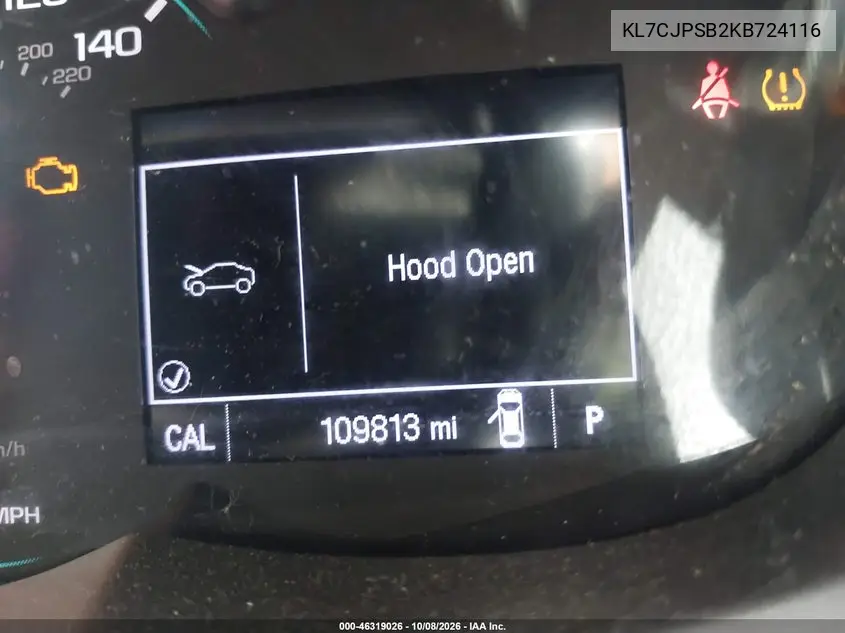 2019 CHEVROLET TRAX VIN KL7CJPSB2KB724116 — фото 15