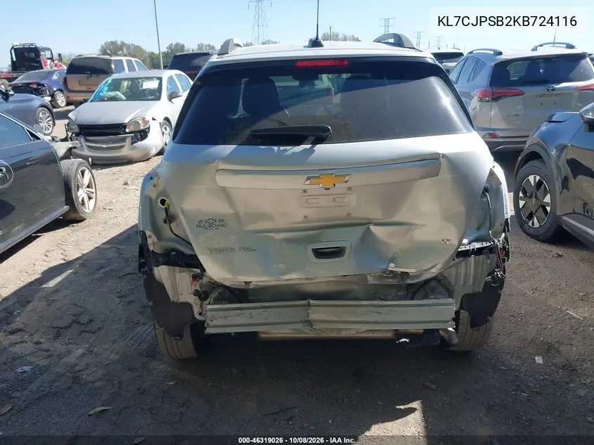 2019 CHEVROLET TRAX VIN KL7CJPSB2KB724116 — фото 16