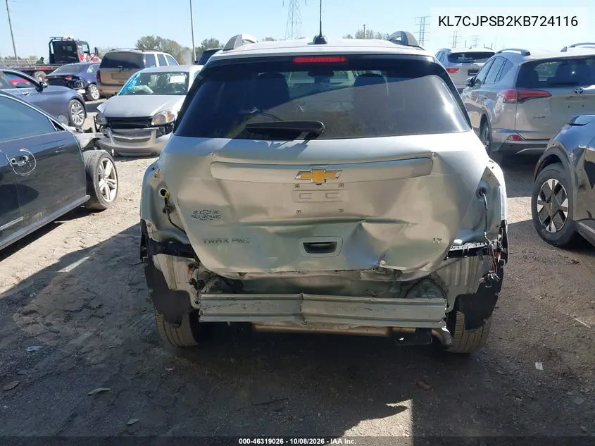 2019 CHEVROLET TRAX VIN KL7CJPSB2KB724116 — фото 6
