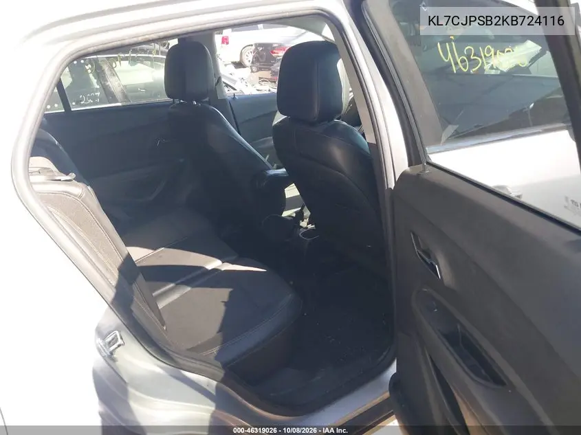 2019 CHEVROLET TRAX VIN KL7CJPSB2KB724116 — фото 8