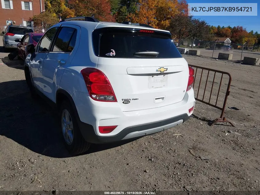 2019 CHEVROLET TRAX VIN KL7CJPSB7KB954721 — фото 3