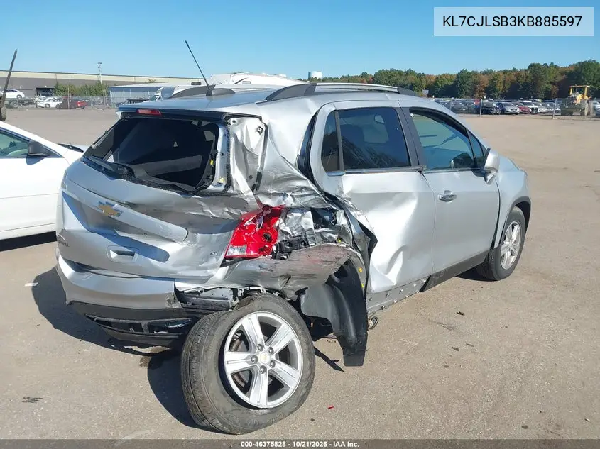 2019 CHEVROLET TRAX VIN KL7CJLSB3KB885597 — фото 4
