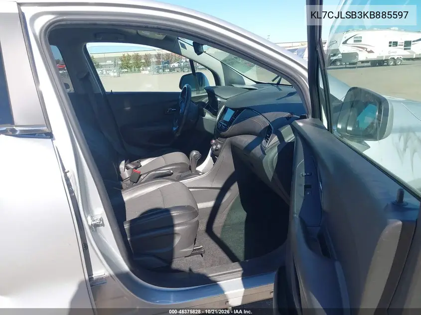 2019 CHEVROLET TRAX VIN KL7CJLSB3KB885597 — фото 5