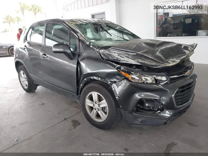 CHEVROLET TRAX 2020, VIN 3GNCJKSB6LL162993