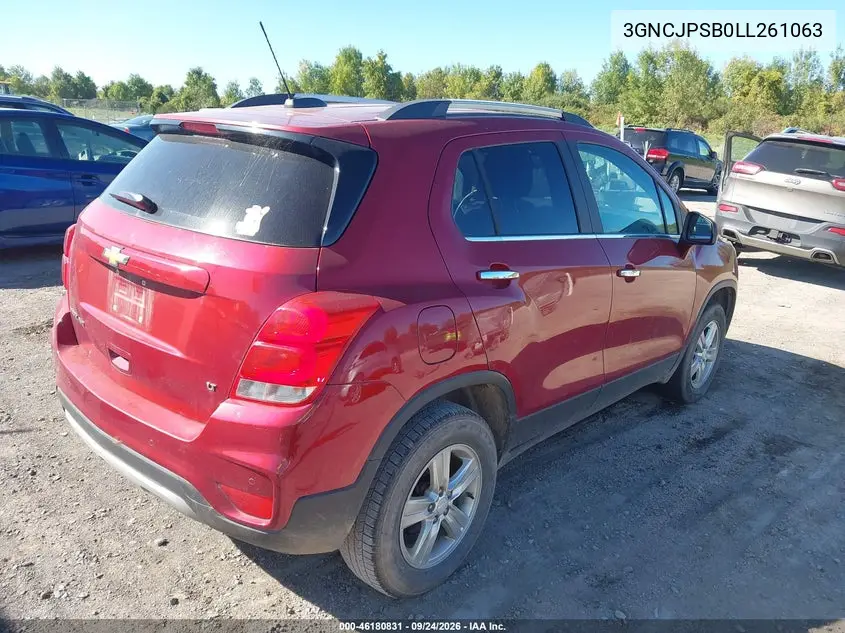 2020 CHEVROLET TRAX VIN 3GNCJPSB0LL261063 — фото 4