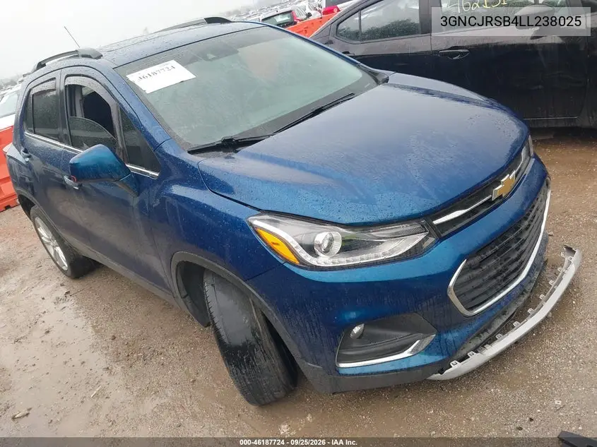 CHEVROLET TRAX 2020, VIN 3GNCJRSB4LL238025
